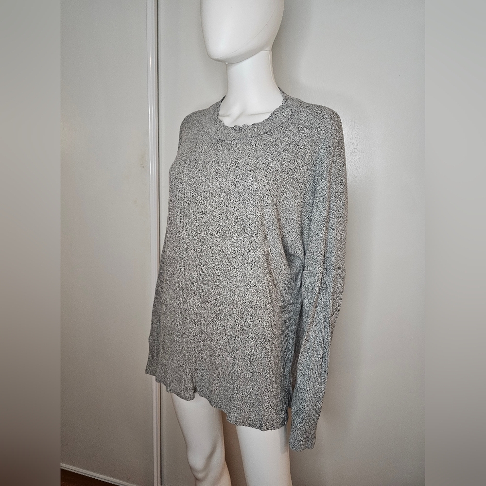 Chance Or Fate Oversized Mockneck Tunic Sweater Knit Gray Pullover Size Small - Picture 8 of 14
